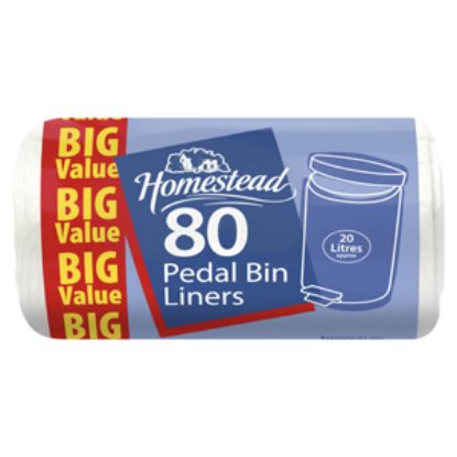 Picture of Homestead Pedal Bin Liner 50's  x20 